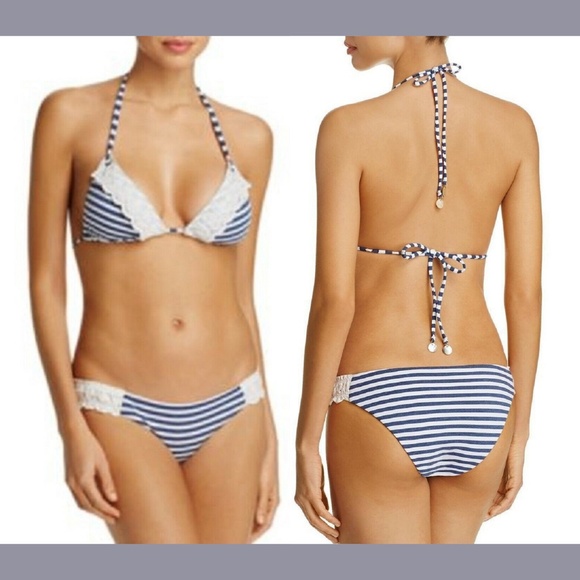NWD Isabella Rose [‎ Small ] Sweet Caroline Triangle Top + Bikini Bottom - Picture 1 of 16